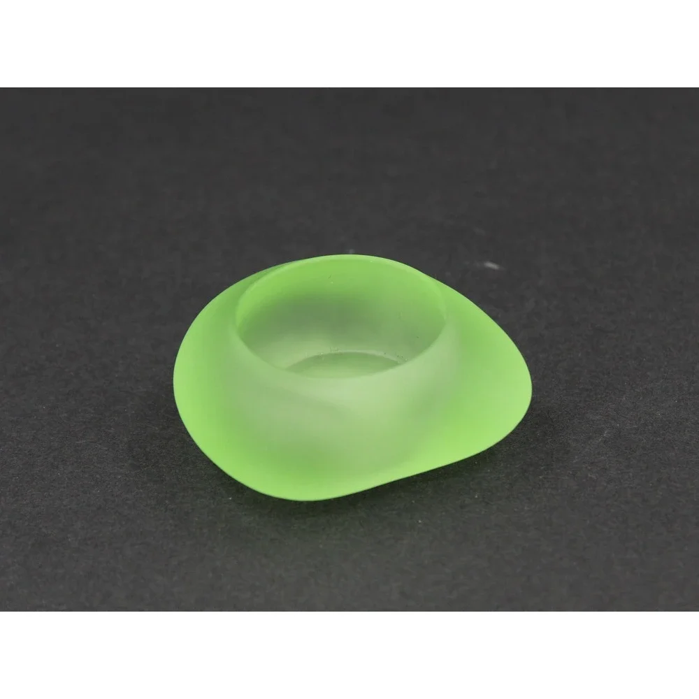 PartyLite Frosted Green Glass Votive Tealight Candle Holder - Picture 1 of 9